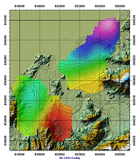 Gridded DFT Upward Continue Data